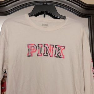 Vs Pink Long Sleeve T Shirt 